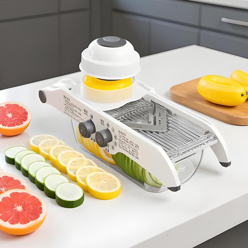 Kitchen Slicer Cheese Slicer Five Adjustable Settings Kitchen Shredder With Container For Meal Prep Home Cooking BBQ Restaurant