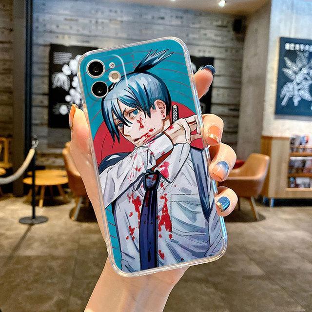 

Чехол для телефона «Человек с бензопилой» в стиле аниме для Apple Iphone 14 Plus Se Xr 12 Mini 7 6s X Xs 13 Pro 11 Pro Max 8, японский мультяшный чехол iPhone 11 Pro Max