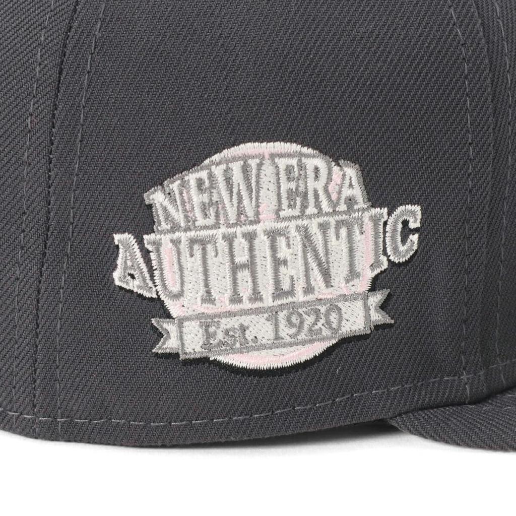 New Era 59FIFTY Side Patch Cap, Sakura Color, Graphite, 7 12, 5950 SAKURA SP CLASSIC NE GRY