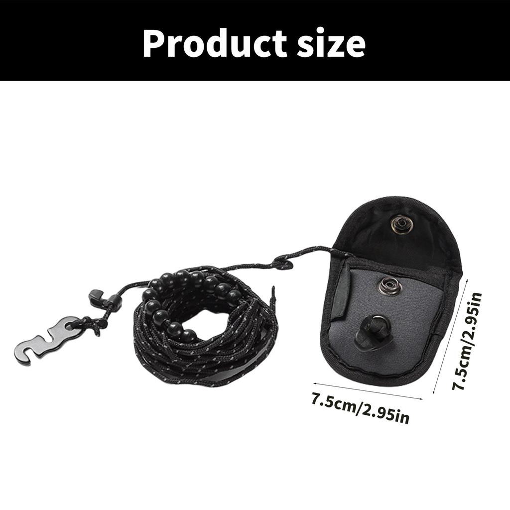 Compact Travel Clothesline Light Weight Camping Clothes Line Travel Washing Line with Solid Beads Laundry Clothes Line