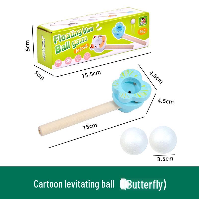 

Wooden Nostalgic Blow Ball Game - Educational Parent-Child Toy