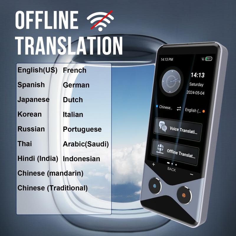 AI Smart Translator, Offline Photo Translator, 3.7-inch 4G/WIFI/Hotspot Multilingual Translation