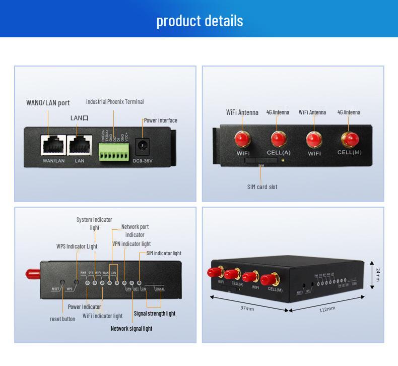 Xing Heng Xun 4G Industrial Router with Multi-Protocol Modbus MQTT Support