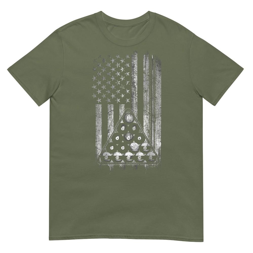 Pool Player TShirt American Flag TShirt