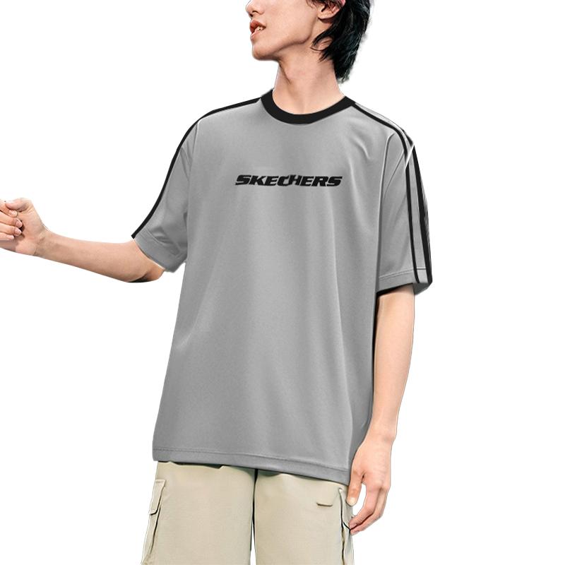 Skechers Sports Life Collection T Shirt Men's Gray/02VP P225U118-02VP