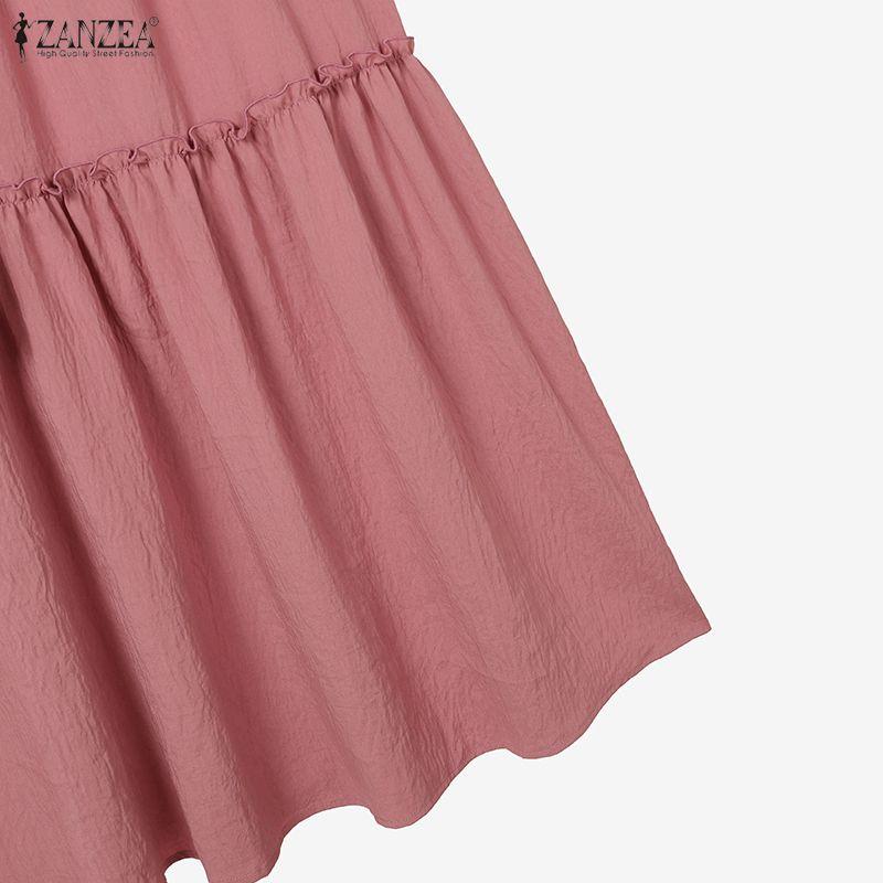 ZANZEA Blouse à manches longues pour femmes et jupes longues Ensembles décontractés deux pièces