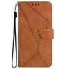 HT05 For Honor 200 Lite Case Lines Imprinted Leather Flip Magnetic Phone Cover