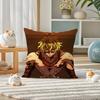 Demon Slayer Kamado Nezuko Anime Plush Pillow Cover Soft Short Plush Cushion Cover For Sofa Bedroom Home Decor Gift Decoration