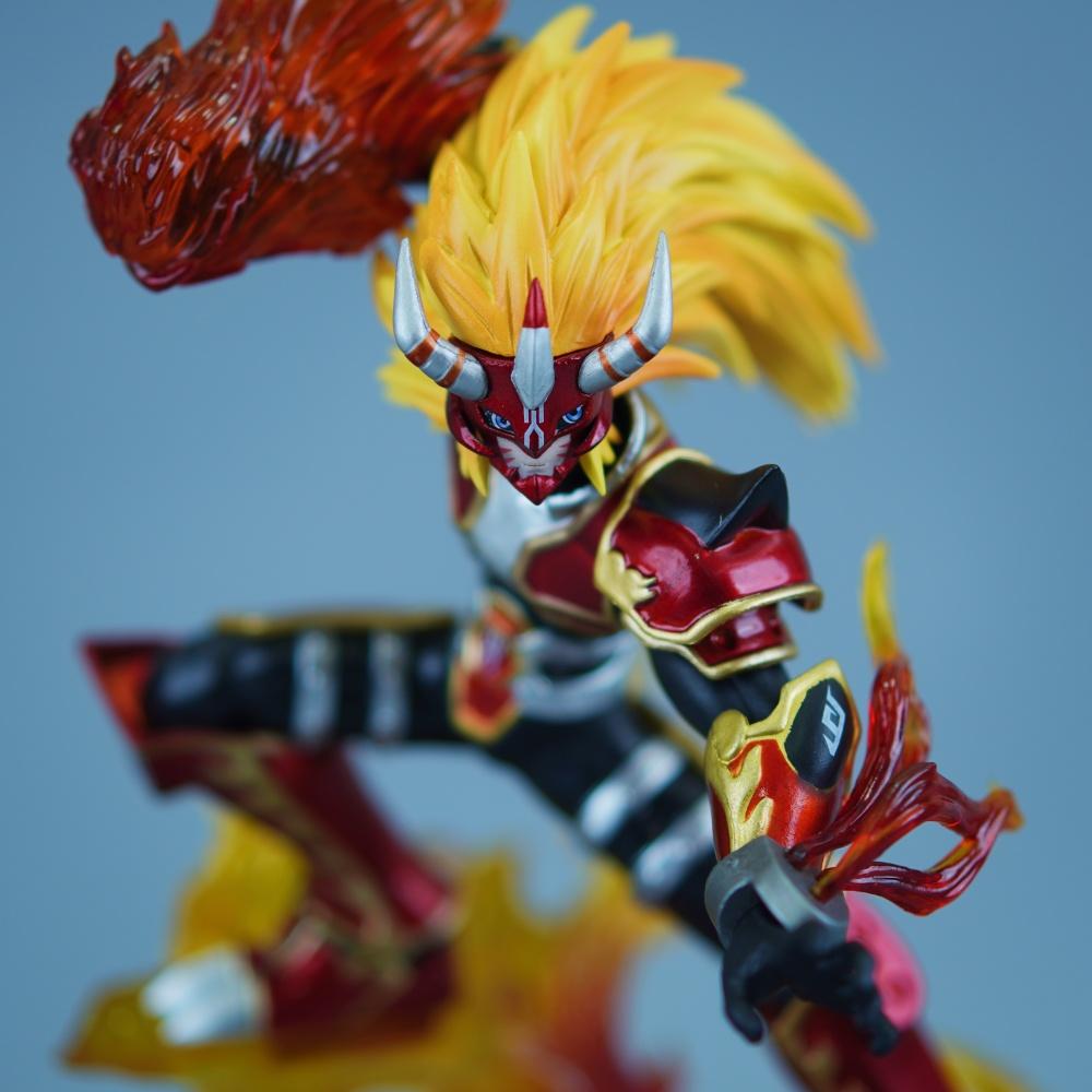 26cm/10.24in Anime Digimon Adventure Figure Agnimon Action Figures Pvc Statue Desktop Ornamen Collection Model Toys Gifts Poseable Articulated Scale