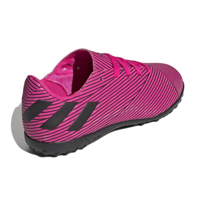 Adidas 19.4 Turf Boots J Anti Slip Wear Resistant Low Top Kids' Soccer Shoes Rose Red Kids' Sneakers F99936