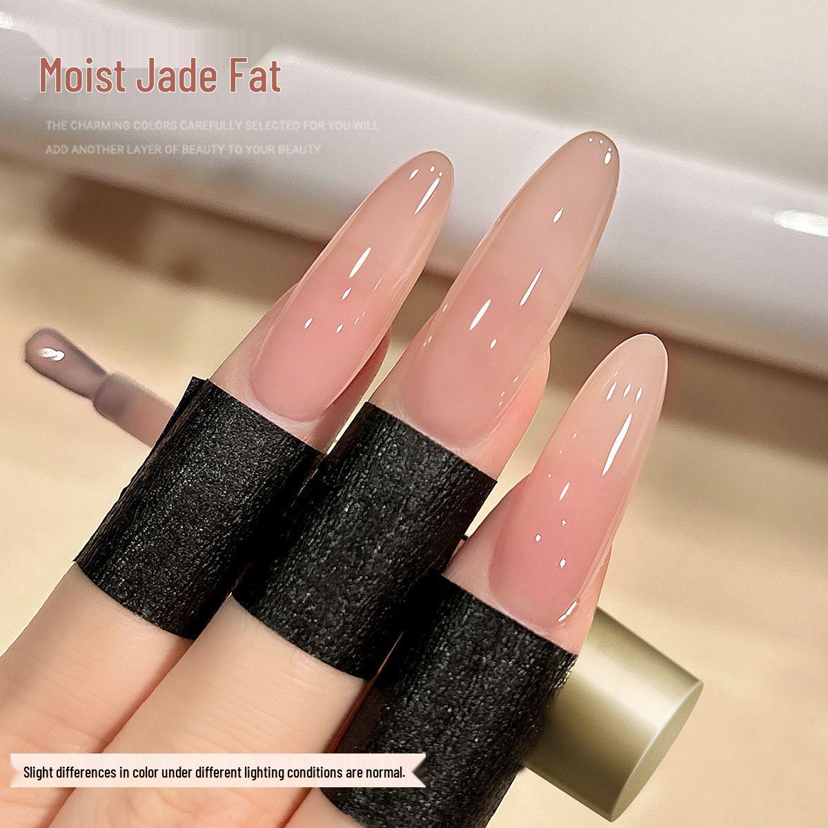 2025 Translucent Jade Nude Nail Gel: Gentle Whitening Milky Moisturizer for Salons розовый