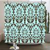 Chinese Flower Bird Shower Curtains Set Printing Waterproof Polyester Leaves Shower Curtains Bathroom Home Decor Mat 180X200Cm