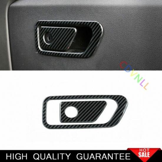 For Ford Explorer - Steel Carbon Fiber Co-Pilot Storage Box Handle Cover