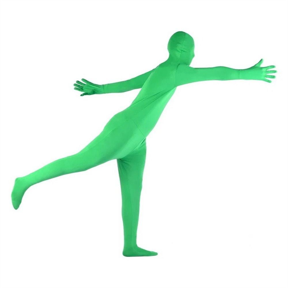 Anzug Foto Video Chroma Key Jumpsuits Greenscreen Anzug Chromakey Grüner Anzug Verschwindender Bodysuit