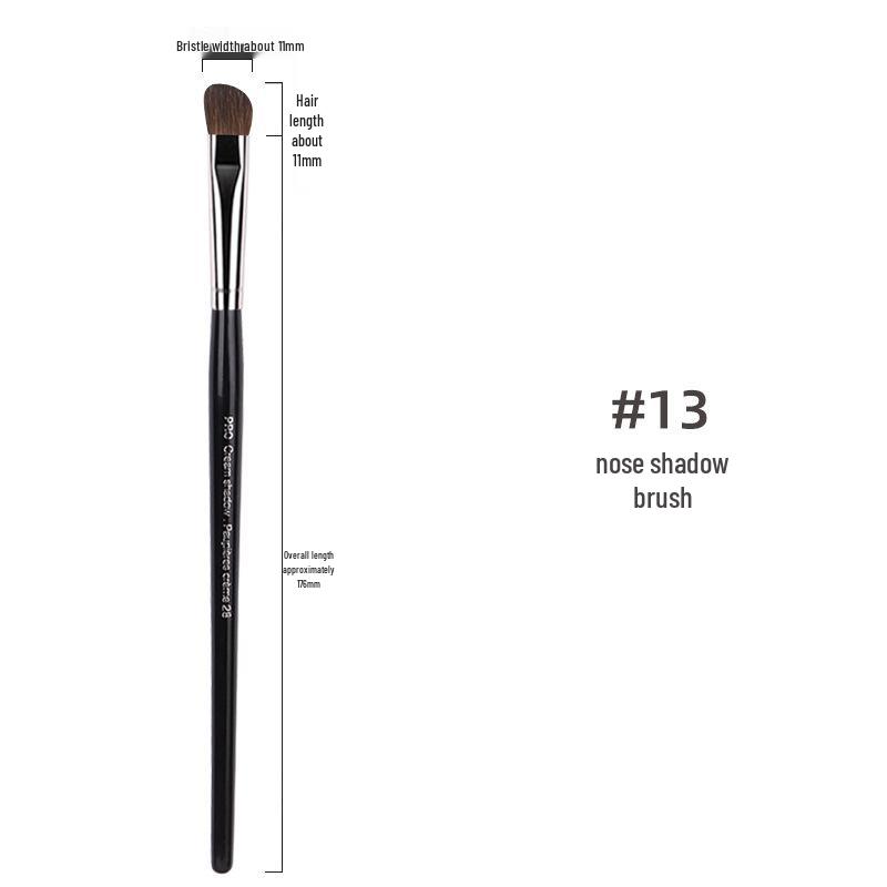 

Silk Family Complete Makeup Brush Set: Powder, Blush, Contour, Nose Shadow, Blending, Eyeshadow, Eyebrow Brushes