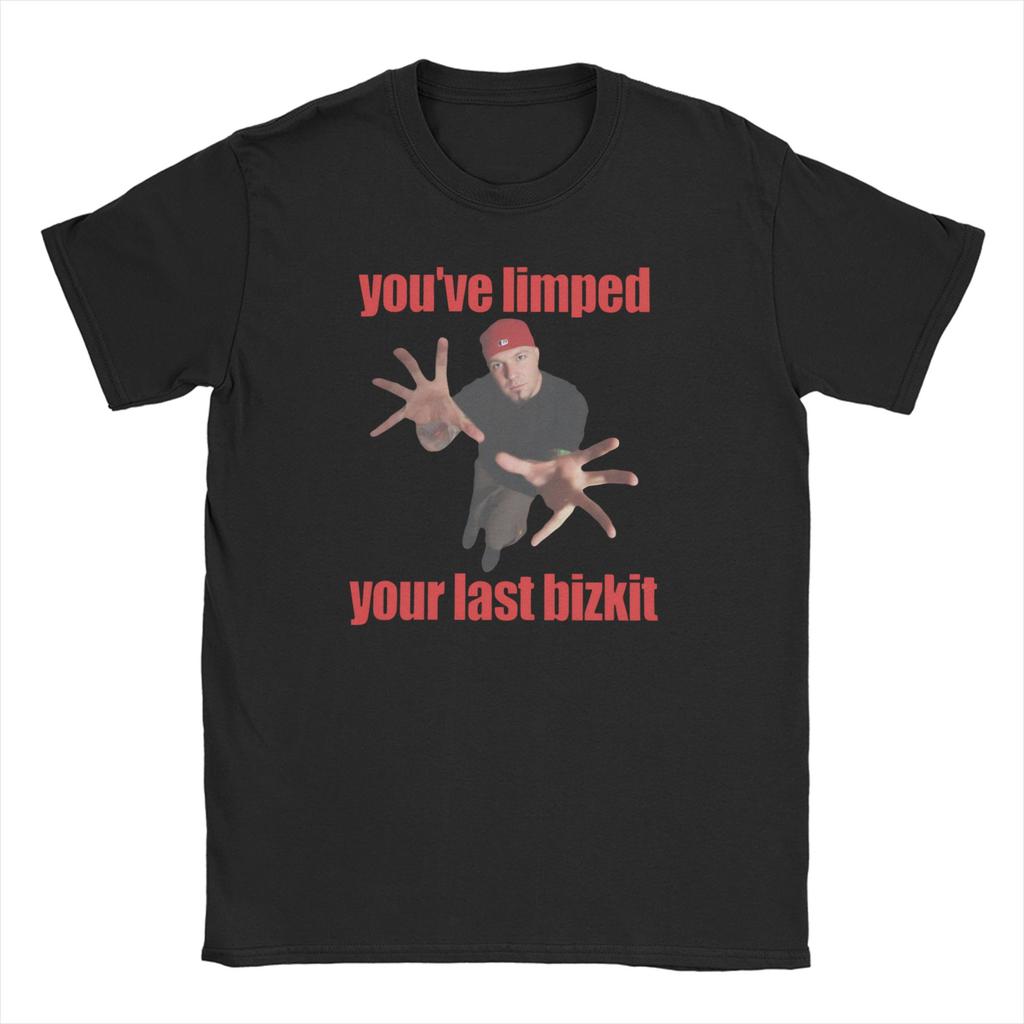 Limp Bizkit T-Shirt Herren Reine Baumwolle Einzigartiges T-Shirt Rundhals T-Shirts Kurzarm Oberteile Erwachsene