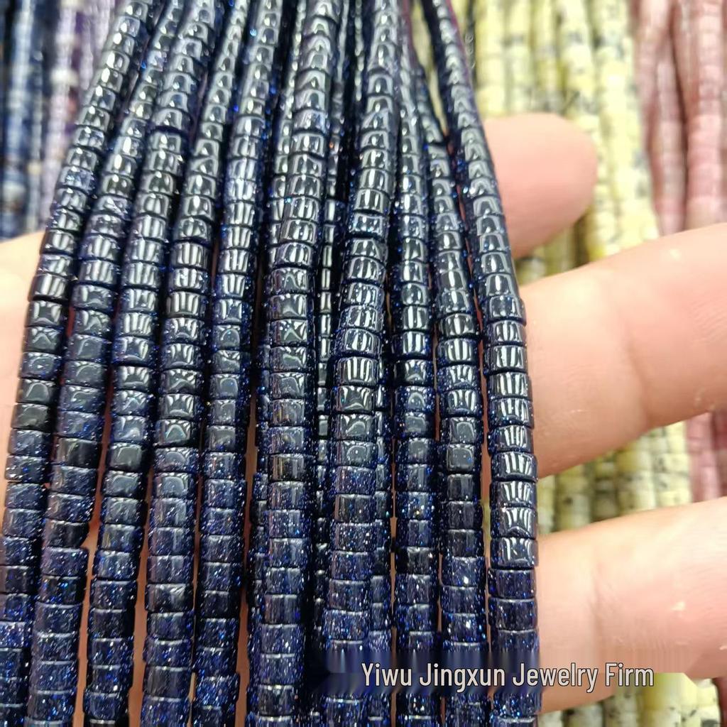 2x4mm Natural Agate Stone Separator Beads for DIY Jewelry Making - Loose Semi-Finished Accessories In Stock