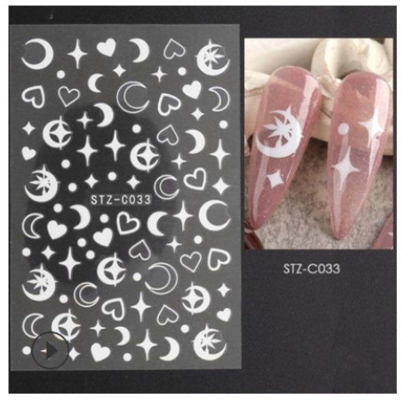 Graffiti Strips Nail Stickers for Women Nail Art Decorations Rose Gold Abstract Line Spring 3D Slider for Manicure Polish Tattoo