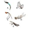 Cat Feather Toy Simulation Bird Stress Relief Portable Cat Feather Chasing Toy Refills