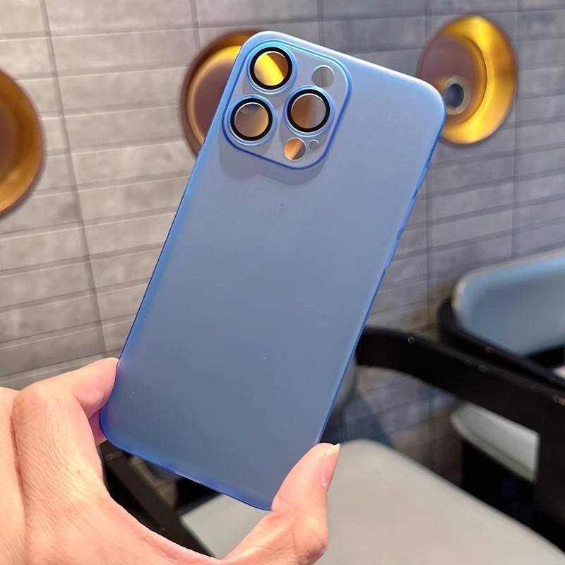 

Подходит для iPhone16Pro, ультратонкий чехол для мобильного телефона Ice Fog, Apple 15 Matte Skin Feeling 14, поставляется с защитным чехлом для объектива iPhone11