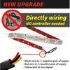 2PCS  LED DRL Car Flowing Light Flexible Waterproof Strip Auto Headlights for Car Driving Light 12V