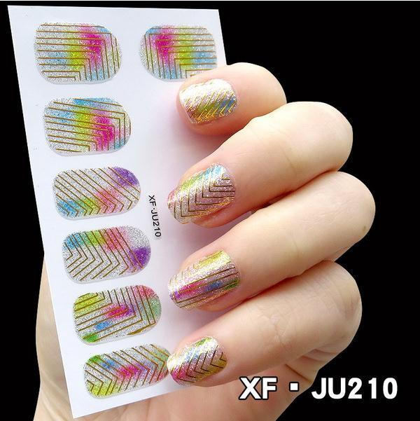 LANSOON Nail Stickers Water Decals Butterfly Floral Animal Colorful Geometry Slider Manicure Nail Art Decoration