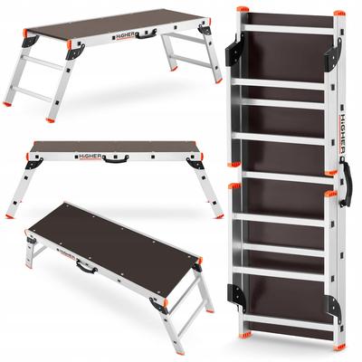 Arbetsplattform i aluminium, hopfällbar, hopfällbar plattform, högre - 2,48m