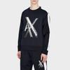 Armani Exchange Color Block Letter Crew Neck Sweatshirt Men Sweatshirts Deep-Navy-Blue 6KZMLR-ZJKQZ-1583