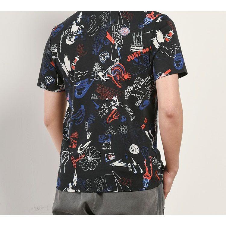 Nike Sport Pack Graffiti Short Sleeve T-Shirt Men Tops Black CK3013-010