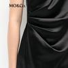 MO&Co. New Chinese Style Acetate Pleated High-Waist Dress