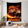 Kyojuro (19) Customizable Name Decorative Wall Tapestry Ideal Choice for Wall Decor In Bedrooms Living Rooms Dorms and Home