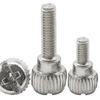 Nickel-Plated Round Head Knurled M6-32*6 Chassis Screws for Computer Side Panel Assembly