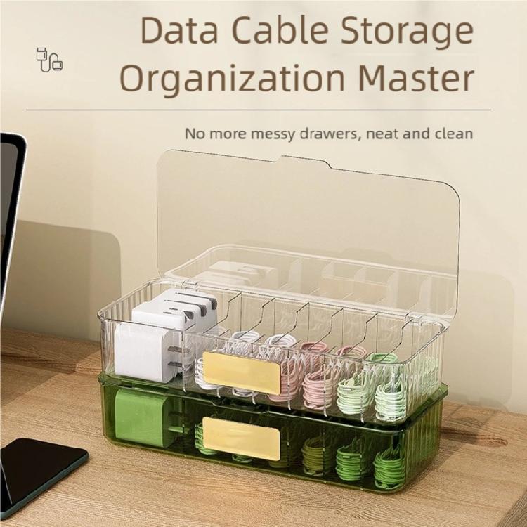 Travel Friendly Cord Keepers Storage Box Securely Store Charger Headphone Cables In Any Environment for Workspaces