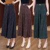 Summer Skirt Pants for Women High Waist Middle Aged and Elderly Chinese Style Elastic Women's Pants Large Casual Pants