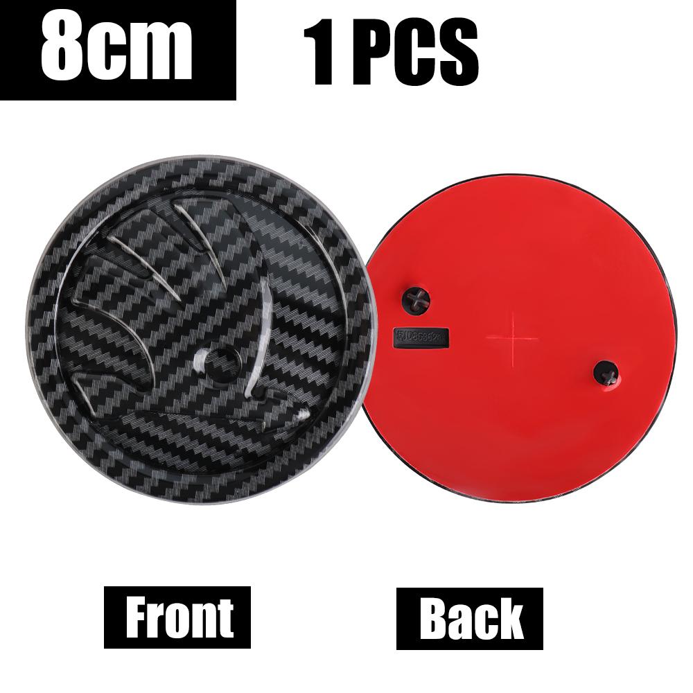 2026 Fierbinte 8/9/10cm Emblema Fibra de Carbon Capotă Față Mașină Autocolant Logo Portbagaj Spate Pentru Skoda Octavia Karoq Skoda S VII Fabia Kam