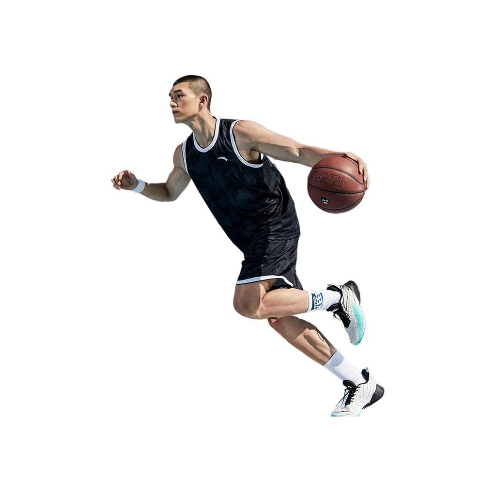 Anta Logo Print Sports Basketball Suit Men Sportswear Red 152221210-3