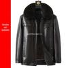 Herren Plus Size Dicke Lederjacke mit Pelzfutter - Winterbekleidung