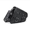 Pair Universal PU Leather Motorcycle Saddlebag Side Tool Luggage Bags Saddle Bags for Honda/Suzuki/Kawasaki/Yamaha With Cup Holder