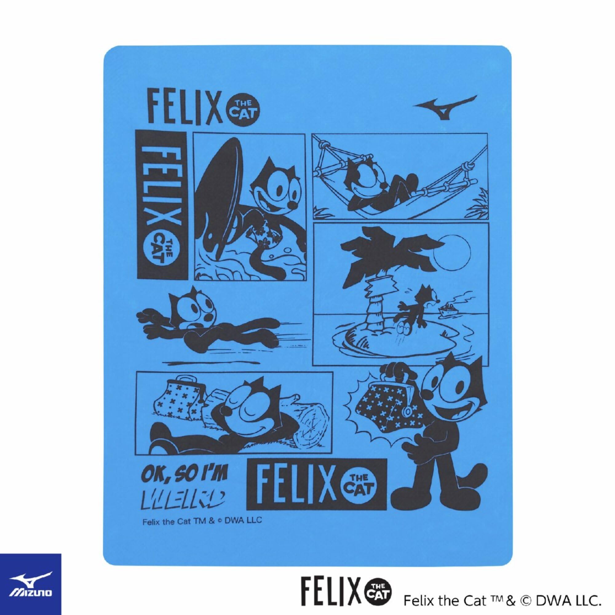 MIZUNO Felix Swim Size for Competitive Swimming Towel, 27, Blue, N2JYD091,