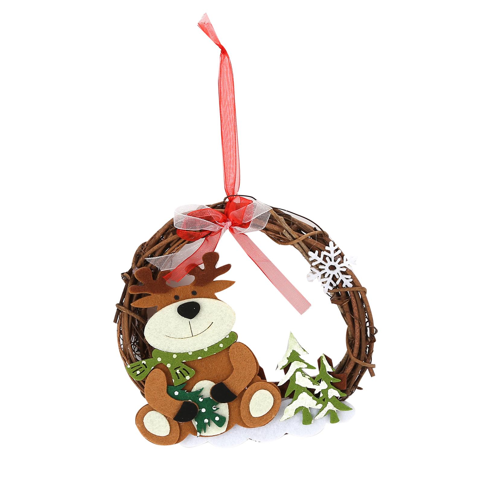 

Різдвяний Декоративний Плетений Вінок Різдвяна Лоза Коло Вінки DIY Різдвяне Рукоділля Внутрішнє Оздоблення для Дому Вечірки