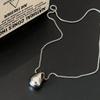 Y2K Vintage Spotted Tiger Eye Stone Irregular Pendant Necklace for Women Long Chain Girls Charm Aesthetic Jewelry Accessories