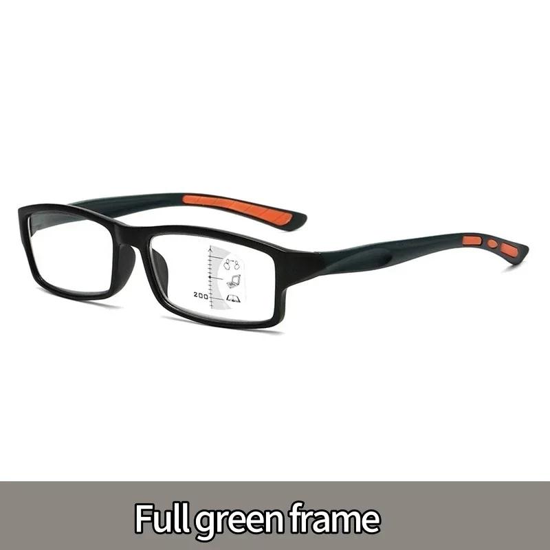 Vintage Multifocal Reading Glasses for Women Rectangular Progressive Eyewear Unisex Fashion Color Far Sight Sports Presbyopic