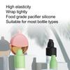 8pcs Elastic Toiletry Sleeve Protective Silicone Ring Hook Leakproof Toiletry Cover for Travel Outdoor