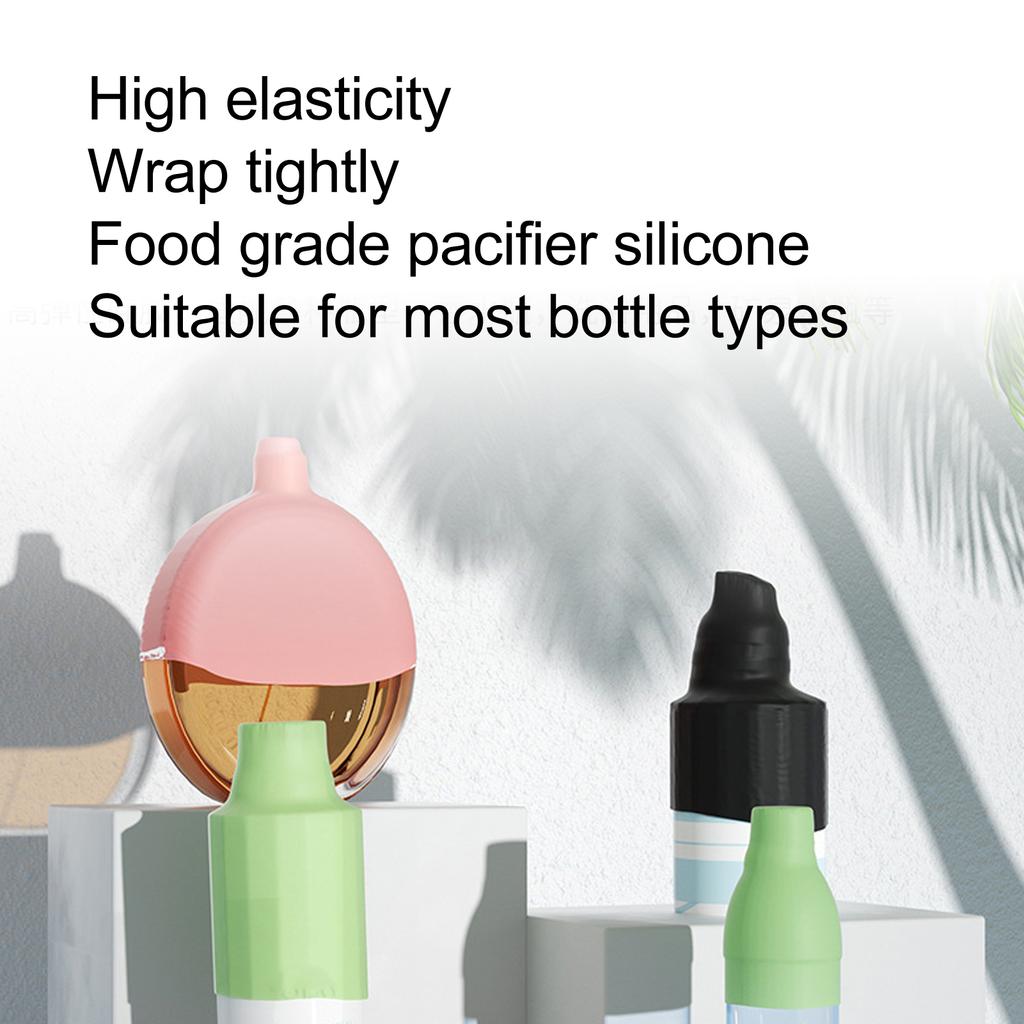 8pcs Elastic Toiletry Sleeve Protective Silicone Ring Hook Leakproof Toiletry Cover for Travel Outdoor