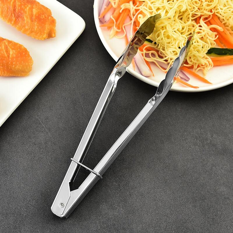 ZISIZ 7-Piece Stainless Steel Food Tongs Set