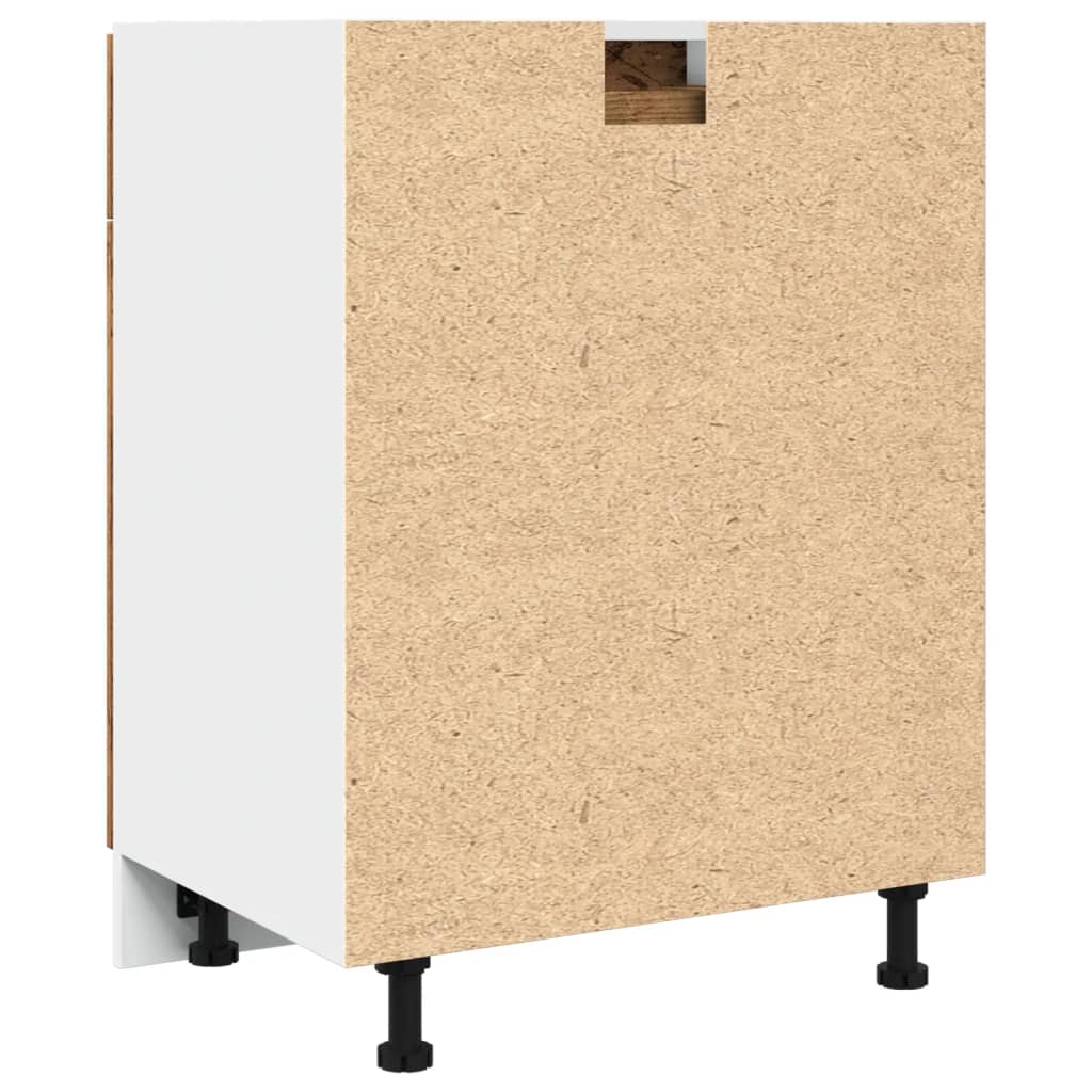Vidaxl Cabinet With Drawer, Old Wood, 60X46X81.5 Cm