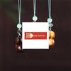 Red Sandalwood Sleepwalking Goat Zodiac Phone Pendant Keychain Ornament.