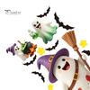 Shop Window Displays 2Pcs Cute Ghost Halloween Static Stickers, PVC Waterproof Cartoon Pumpkin Bat And Holiday Party Supplies Star Glass Decals,