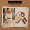 Round Retro Belt Hollow Out Bohemian Style Waistband Casual Weave Belt  Jeans Decorative