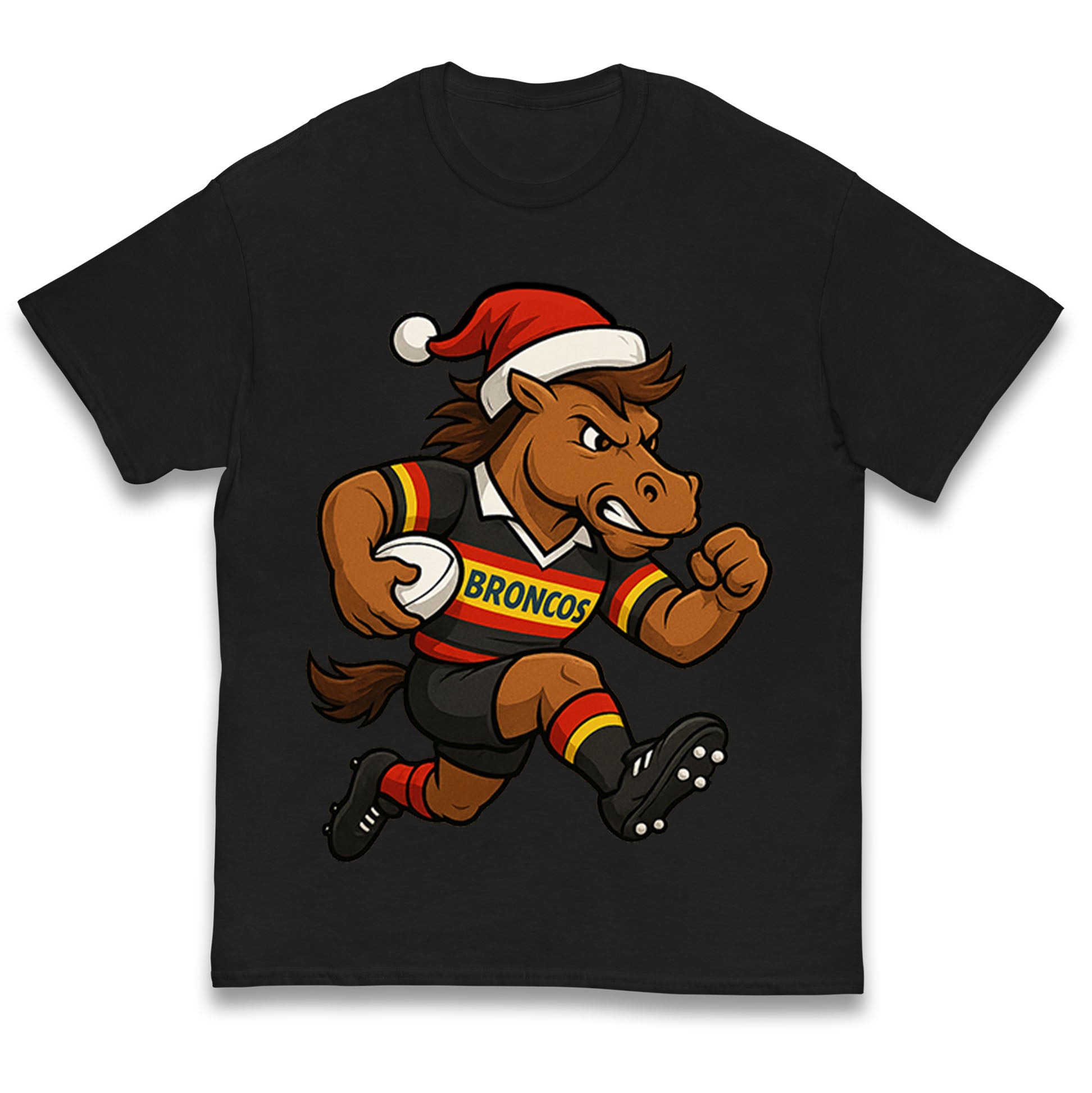 Retro London Broncos Christmas Kids T Shirt 150